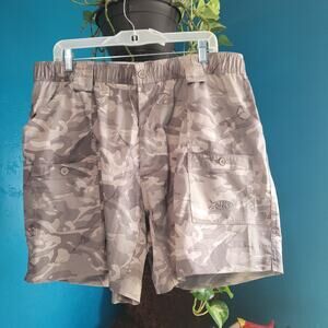 AFTCO‎ Men's Size 40 Camo Original Fishing Shorts Multicolored 6" inseam